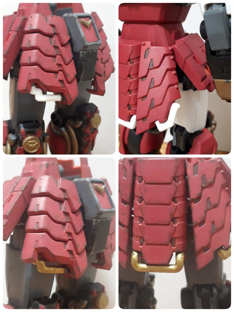 全て塗ってるのですが、顔以外の白い所は金にしたりグレーにしたり✴