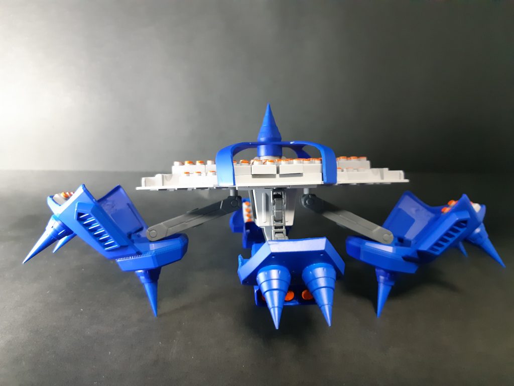 開いたところを横から。かなり迷走しながら作ったので、あまり納得できていません。とりあえずできたので投稿しますが、気が向いたらリベンジします。