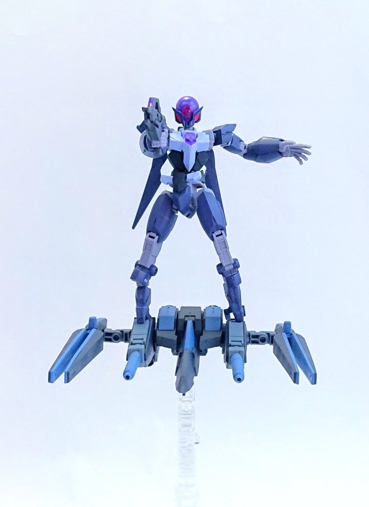 ライトニングBWSなので、もちろんバックパックは変形しますよ。せっかくなのでアルスコアガンダムも乗せてみました。