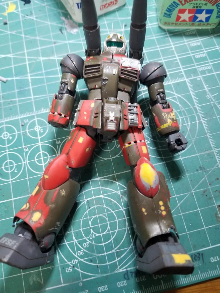 とりあえずパテでうめたり各所ディテールアップ！鹵獲仕様だから左右対称じゃなくても良いのです！