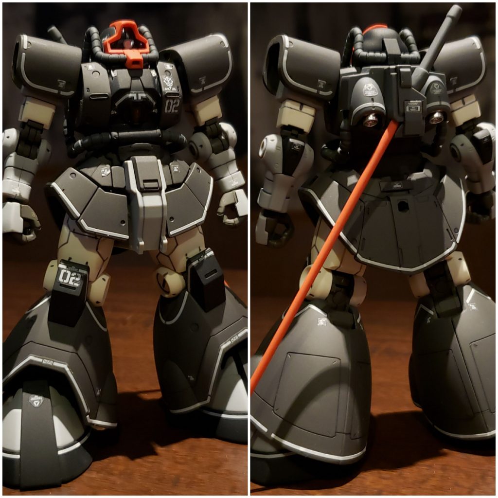 バズーカ無しの前後も。付属のマーキングシール貼るの下手くそすぎて泣きそうでしたｗ