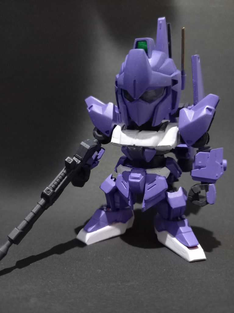 ファレホ筆塗り　ちょっとウェザリングカラーのブルー使いました。