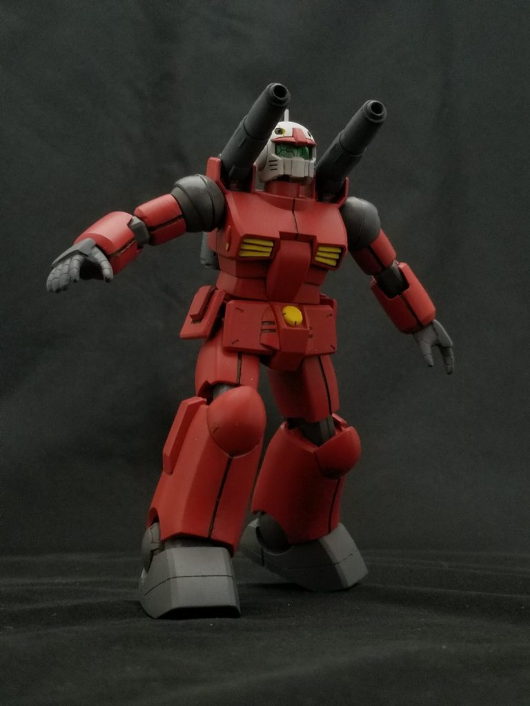 旧キットのハンドパーツは、ガンキャノンにも装着出来ます。