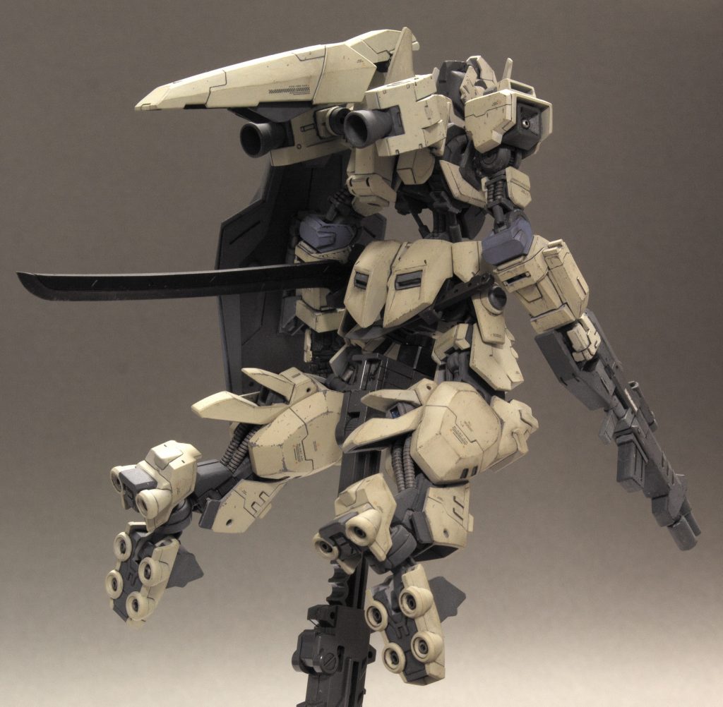 バックショットバックパックはグシオンリベイクとhws&svカスタムウエポンのパーツのミキシングで作りました。あとリナシメントの脚部にアスタロトのバーニアを埋め込んでみてます。それっぽくなったので結構気に入ってます。