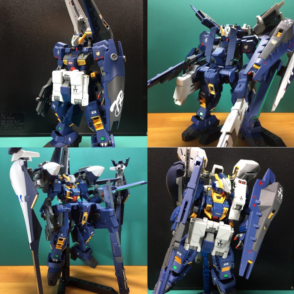 １：ガンダムTR-1[アドバンスド・ヘイズル]２：ガンダムTR-1[ヘイズル・ラー](第2形態)３：ガンダムTR-1[ヘイズル・アウスラ・ラー混成装備]　本形態では、[フルドドⅡ]のコアユニット開発以前に、ヘイズル・アウスラの両肩に[フルドドⅡ]のクロー・アーム・ユニットとバインダーユニットを装備する運用が行われていた際のバリエーションとされる。４：ガンダムTR-1[ヘイズル・アウスラ](フルアーマー形態)