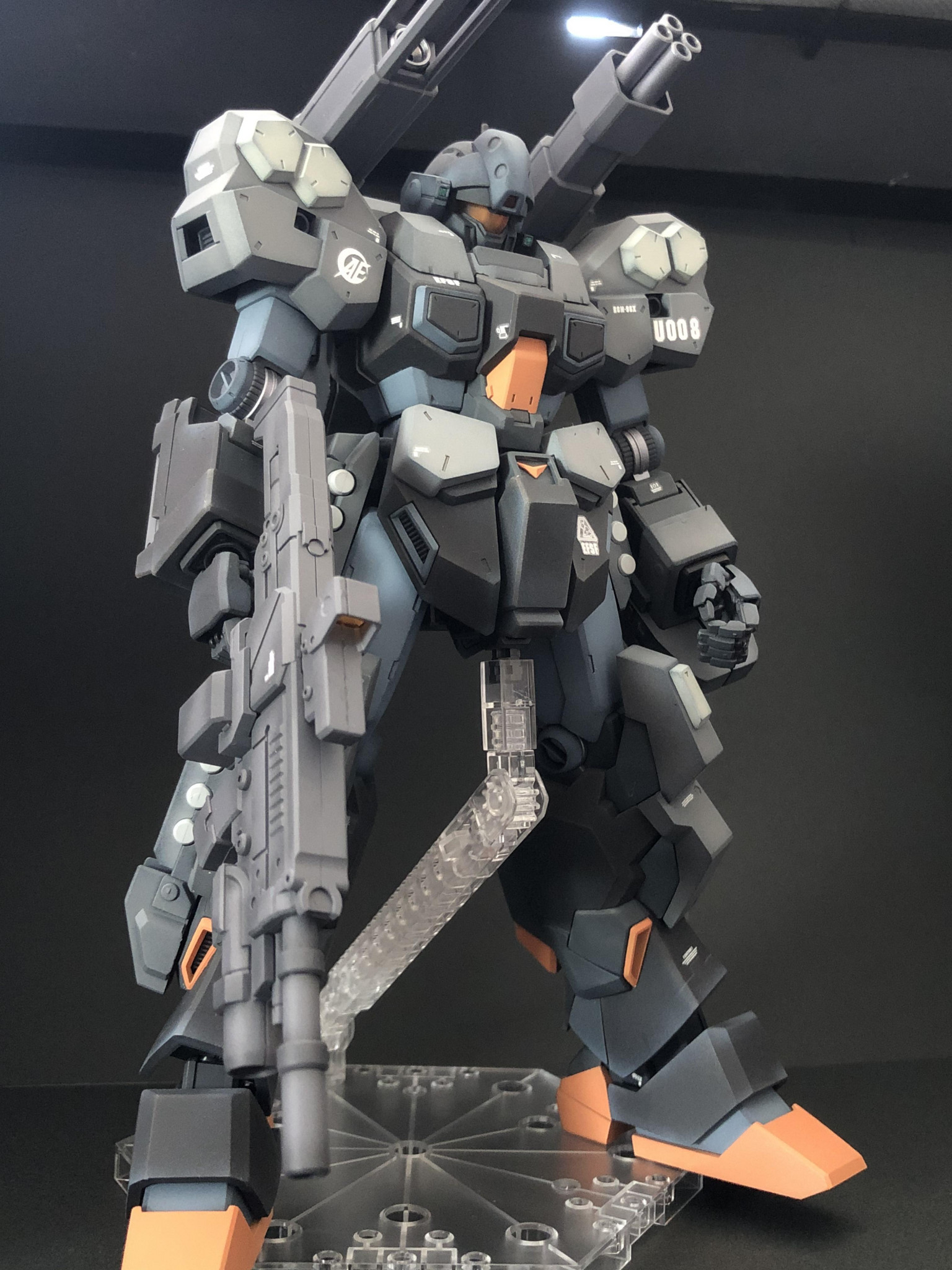 植物と加湿器 プレミアムバンダイ限定 MGガンプラ ジェスタ・キャノン 