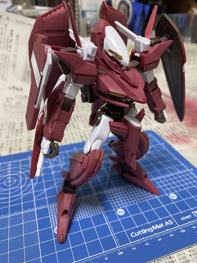 武装一式、取り敢えず組み込み！バックパックのスミ入れはこれから。