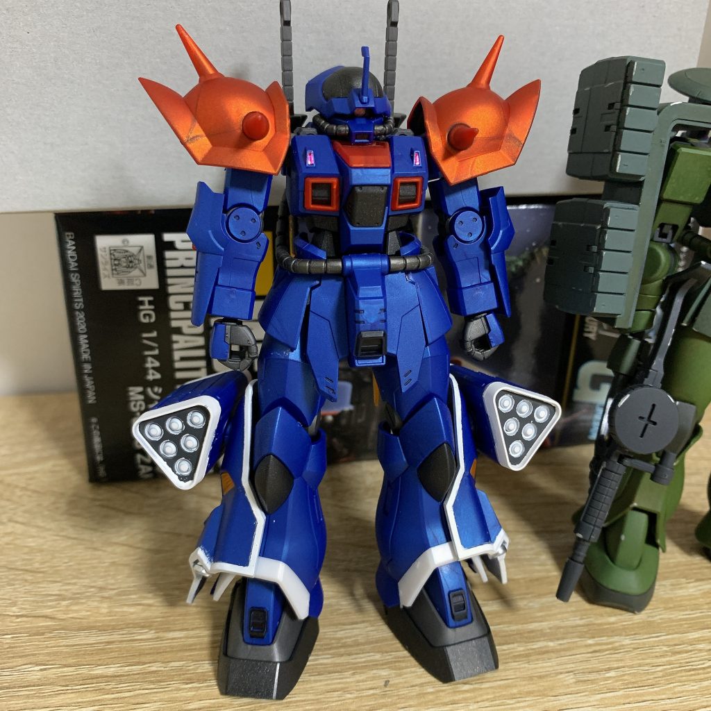 部分塗装終了&つや消し後。