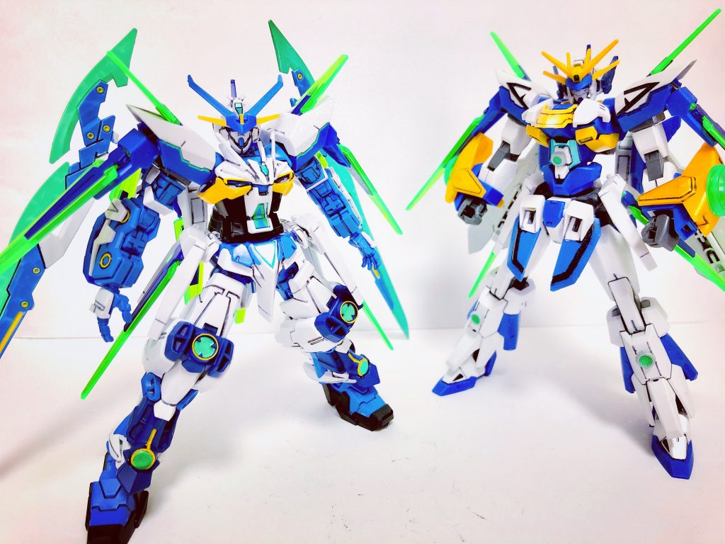 最後に前型機となったガンダムFX蛮と。