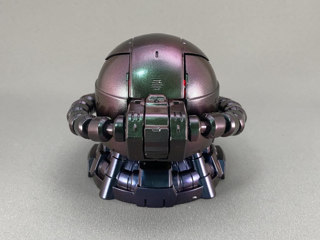 後ろから。あと、大気圏で燃え尽きるようにも見えます。少佐ー!シャア少佐ー!