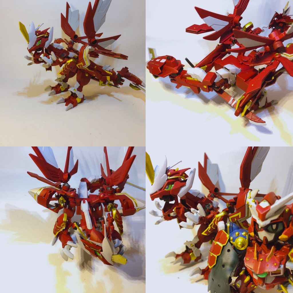 来い武者烈吼守!烈吼守エクシアにGN我龍刀を彼に与えますイメージとしては仮面ライダー555のオートバジンみたいな感じです