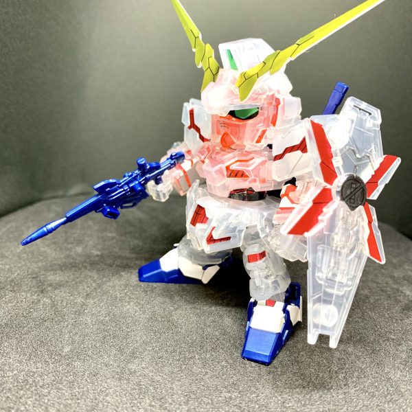 SDガンダムEXスタンダード　ユニコーンガンダム　ソリッドクリア