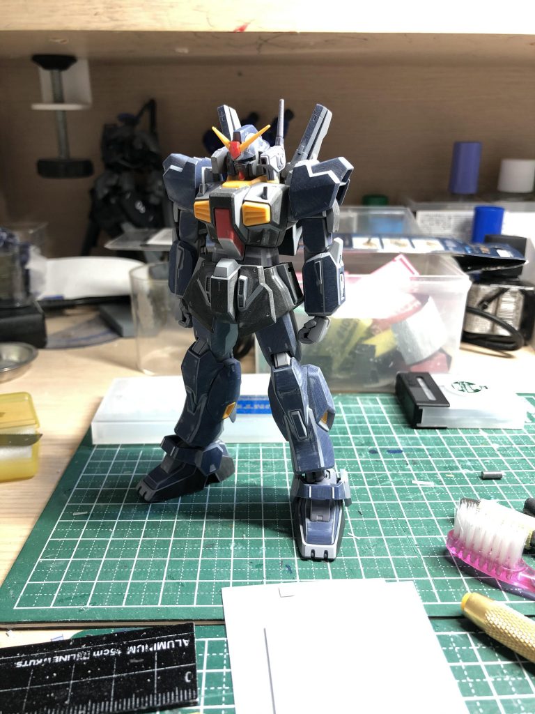 胴体1mm延長コックピットブロック1mm延長二の腕0.5mm幅詰め腕0.5mm幅増し