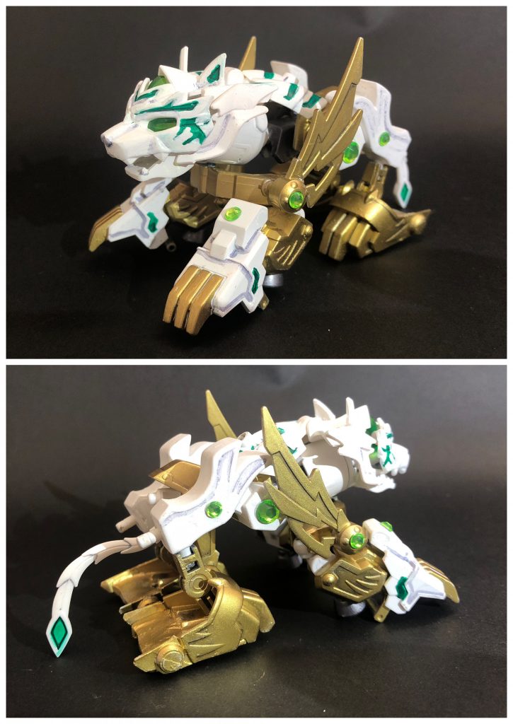 白虎ストライカーパック[ビャッコ2号機]白虎を模して作られたストライカーパック。シャイニングタイガーのMBであるビャッコの後継機にあたり、素早い動きで敵を翻弄する戦術も同様。