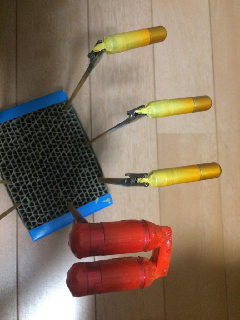 マスキングして塗り分け