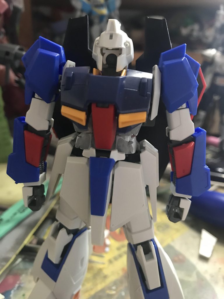 顔の後ハメ加工時の画像。これにより好きな目の鋭さにできました。