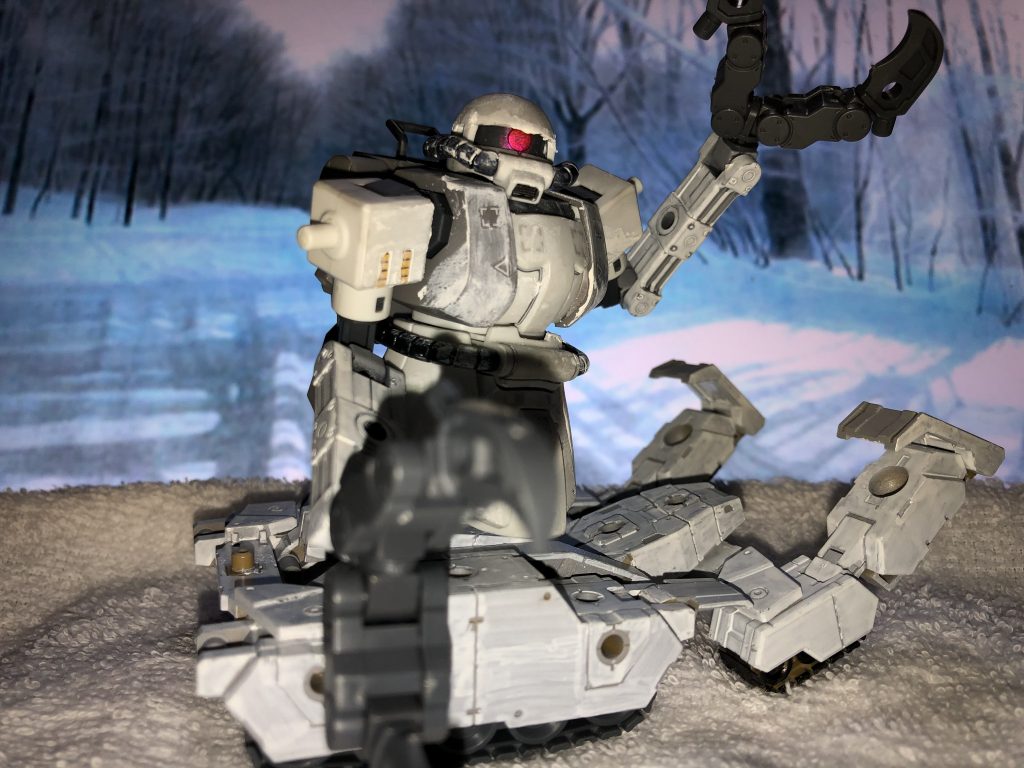 腕はコトブキヤのフレキシブルアームを使っています。 