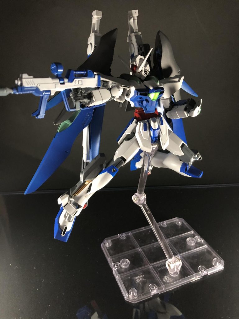 SEED撃ちできる程度には可動域が確保出来ました。F91の肩パーツが中々個性的だったので色々ここまでするのに色々と苦労しました……