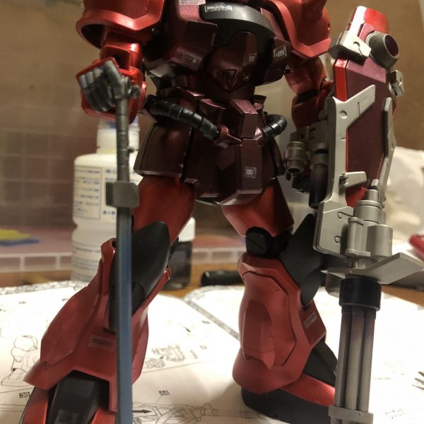 グフ・カスタム初エアブラシ塗装