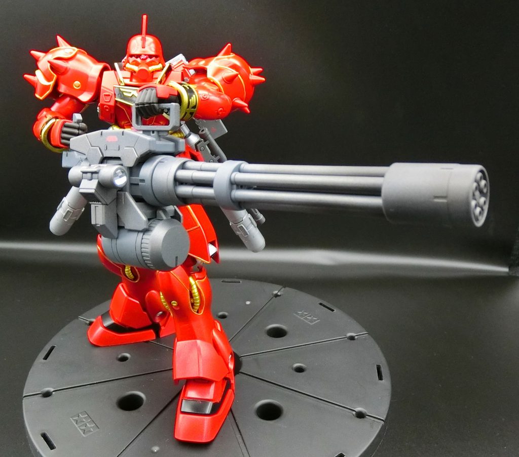 フルフロンタル専用ですので、大型のガトリングを装備しました