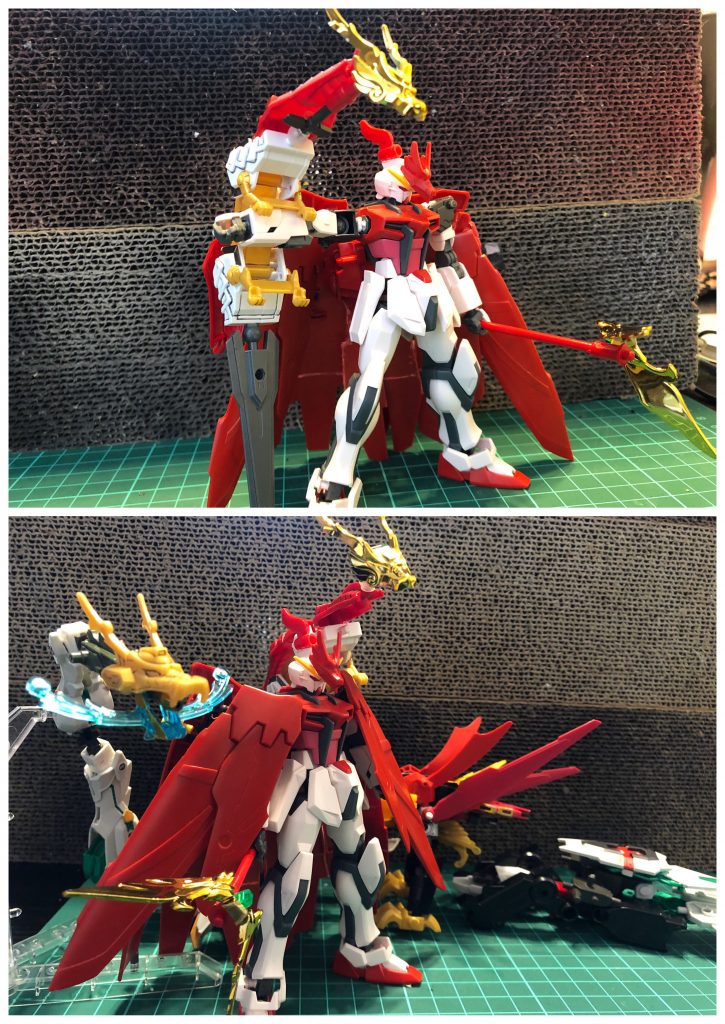 制作工程塗装前の状態です。ギミックが大体形になったくらいの頃ですね。ぶっちゃけて言うと…全体的に赤でまとまってて、この頃の方が好きですwというか塗装が下手で出来に満足できてない、というのが大きいかな…。青龍、白虎ときて、当然ながら朱雀と玄武もいますが…長くなるので後編に続きます(*・ω・)ノシ後編はこちら↓https://gumpla.jp/hg/516055