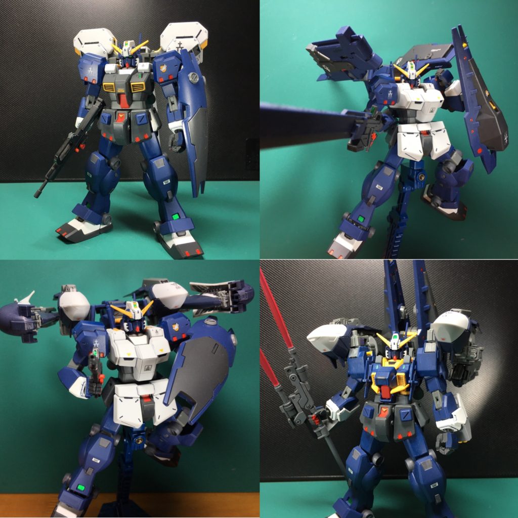 １：ガンダムTR-1[ヘイズル2号機]２：ガンダムTR-1[ヘイズル2号機](ラー・フルアーマー形態)　ヘイズル2号機に[フルドド]を装備した形態。[フルドド]の一部パーツは省略されるが、本来のヘイズル・ラーと比較しても遜色ない性能を発揮する。３：ガンダムTR-1[ヘイズル2号機](ラーⅡ・フルアーマー形態)　ヘイズル2号機に[フルドドⅡ]を装備した形態。４：ガンダムTR-1[ヘイズル2号機](ラーⅡ・ダブルブースター装備)　一撃離脱戦法を重視した形態。近接戦闘を重視するため、火器はミサイルランチャーのみ。乾坤一擲の一撃を加えることを最優先とする形態であった。 