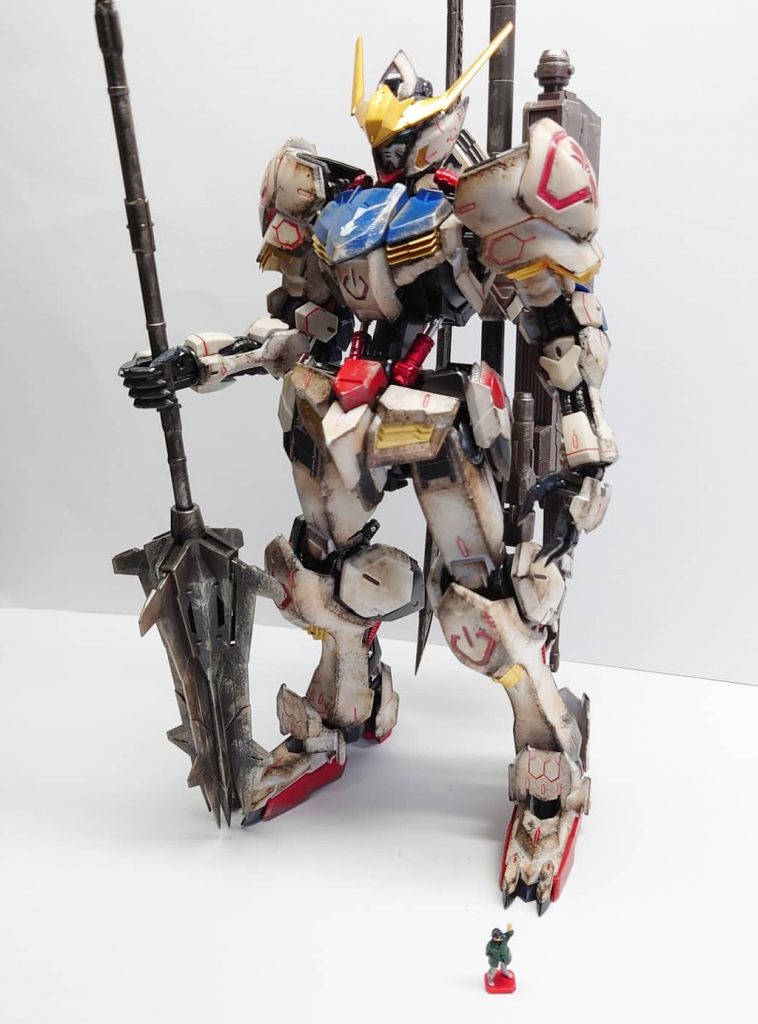 MGバルバトスです。やっぱりバルバトスは汚れてた方がイケてますね。