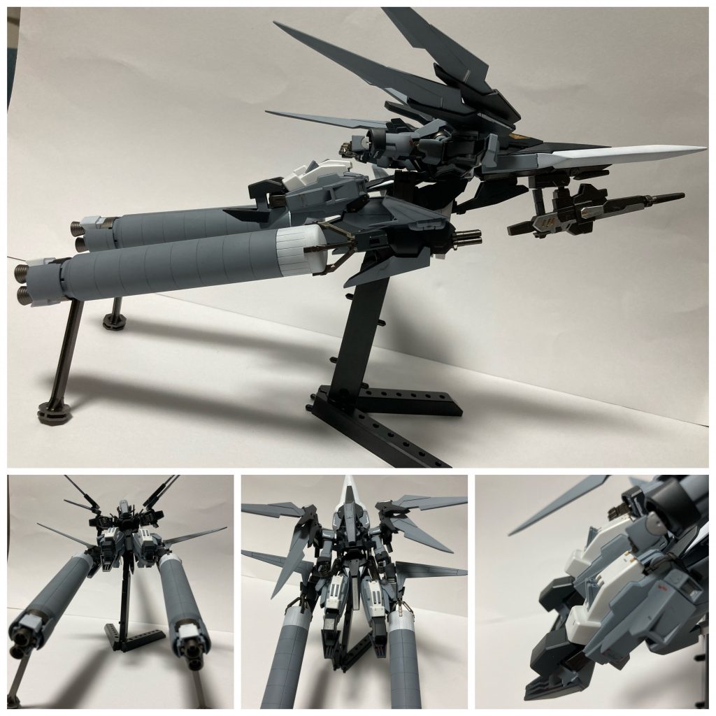 長距離ブースター装備はこんな感じになっています！脚部はカーフミサイルを装備！