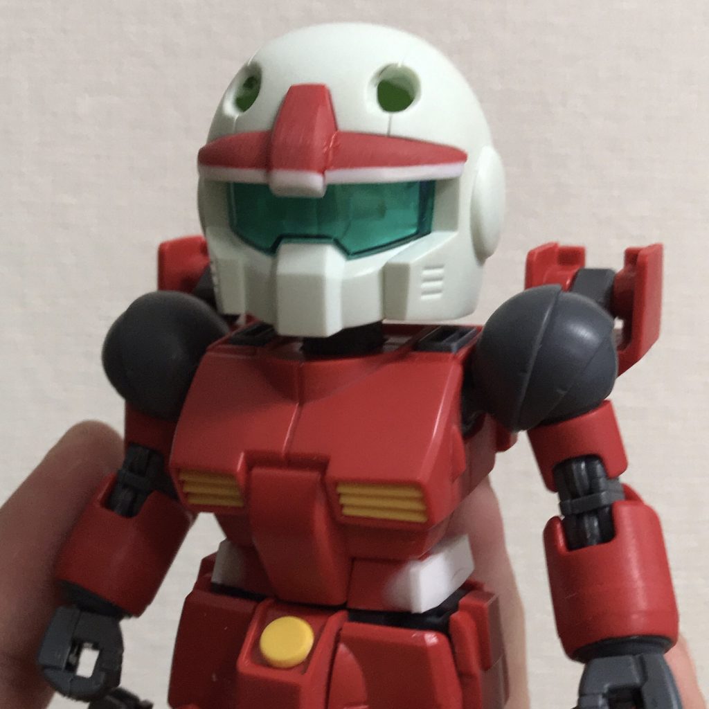 表情を変えたくてプラ板を使って目つきを変更❗️腰も少しだけ太らせました。