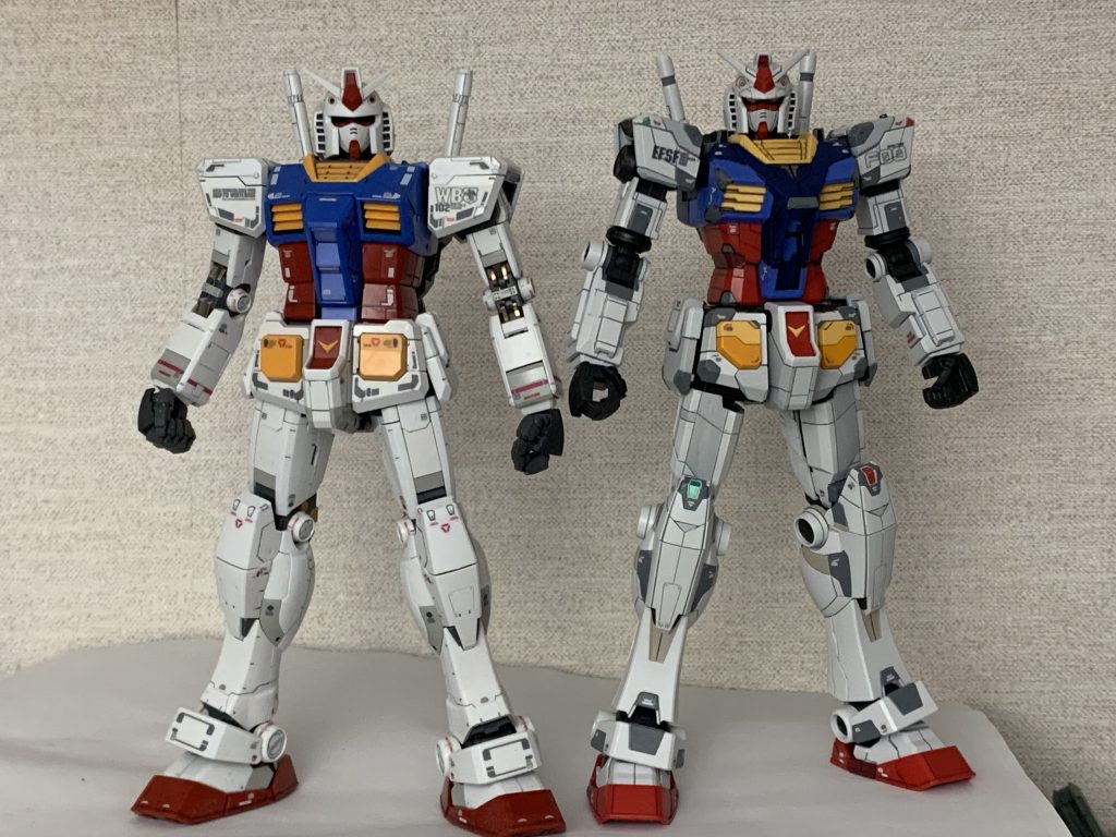 かつてお台場に立っていたガンダムと並べて最後までご覧頂きありがとうございます！