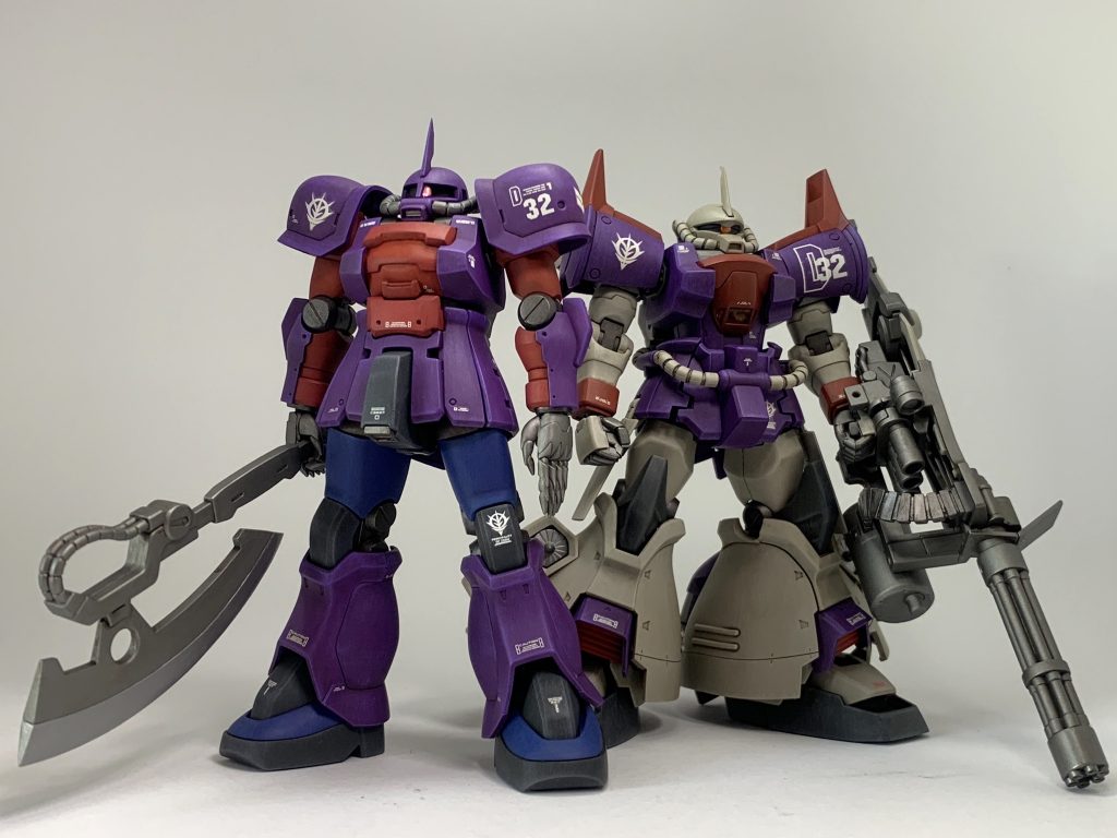 以前に作ったグフフライトタイプとツーショット📸