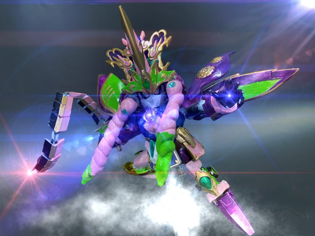 女の子キャラは蟲柱・胡蝶しのぶに続いて二人目。かっこよさだけでなく、かわいさも出せるよう試行錯誤しました。