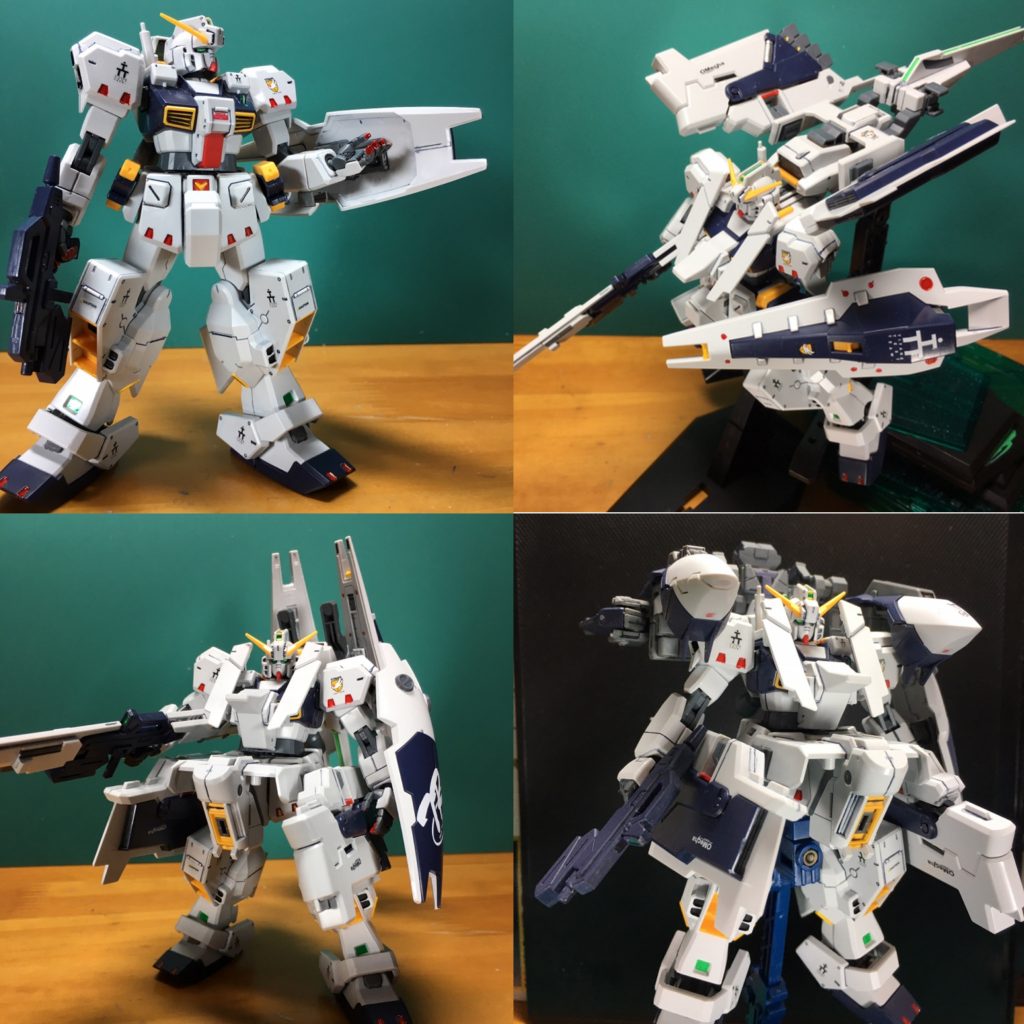 １：ガンダムTR-1[ヘイズル改]２：ガンダムTR-1[ヘイズル・ラー](第1形態)３：ガンダムTR-1[ヘイズル・ラー・アナザー]　ヘイズル・ラーのバランスの悪さを解消すべくバランス配置を見直す過程で誕生した形態。Gパーツ[フルドド]を腰部にドッキングし、重心を下げることで安定性の確保を狙った。推進力強化の方策として、ノーズセンサーユニットを背面に装着、左右のマウントラッチにシールド・ブースター2機を接続した。　本プランがヘイズル・ラー(第2形態)の原型とされている。４：ガンダムTR-1[ヘイズル・ラー混成装備]　[フルドドⅡ]と[フルドド]を同時装備した形態。ラーⅡとラー・アナザーの両者の特徴を併せ持ち、サブアームにウィンチキャノンやシールド・ブースターなどを装備することで拡張性に富んだ形態である。 