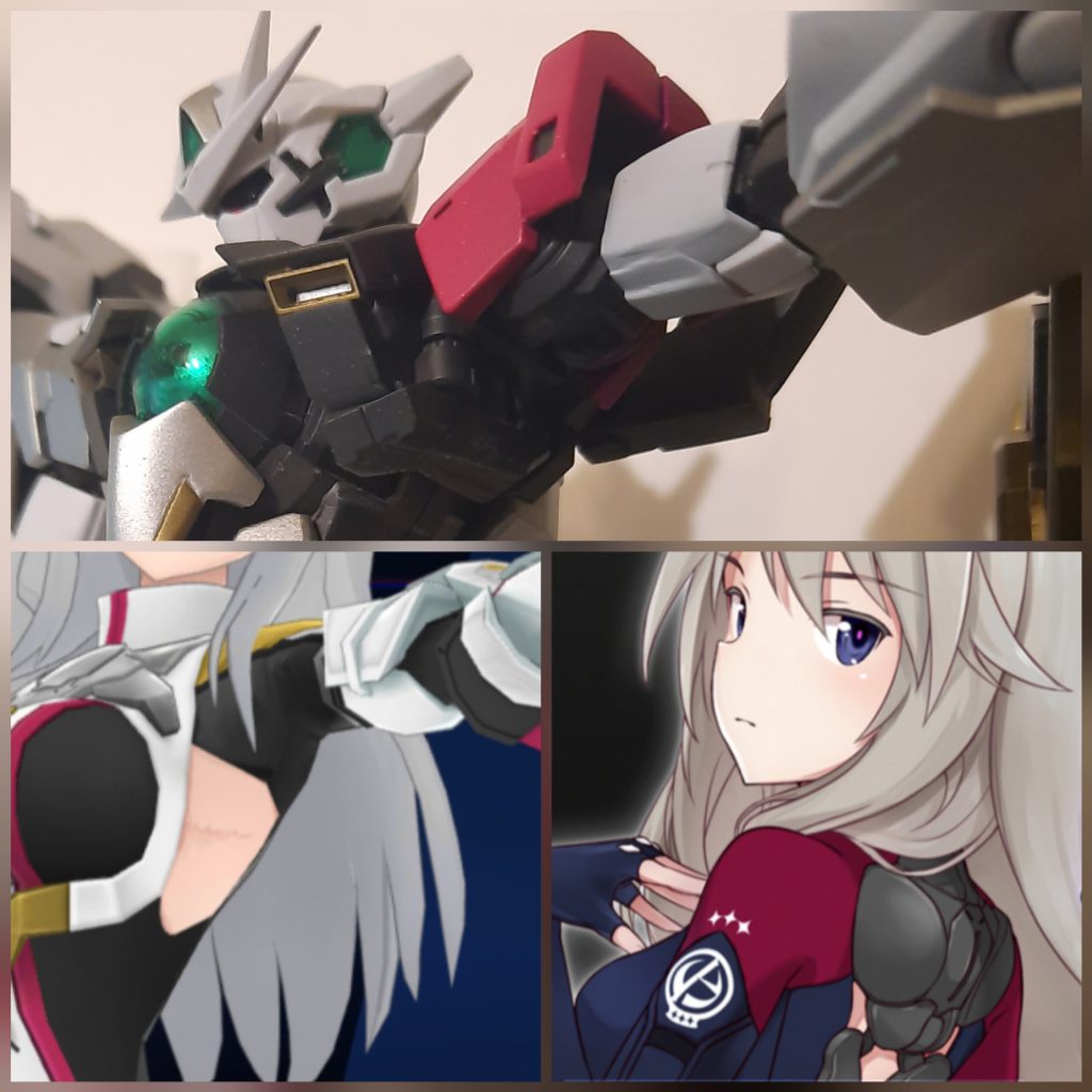 配色:白:ガイアEXーホワイト(少しNCー008を混ぜってもいい)紫味紅:台湾E7社の原色紅(純色マゼンタを使っても似る効果を出せるはず)左胸、関節部:ガイアニュートラルグレーV傷跡:焼鉄色銀色:ガイアスターブライトシルバー金色:台湾モド社の戦国金(スターブライトブラスを使っても似る効果を出せるはず)武器:ニュートラルグレーIV、およびニュートラルグレーIII仕上げ:艶消し