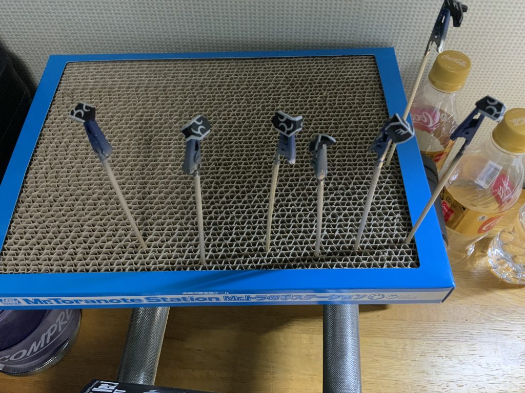 エングレービング筆塗り