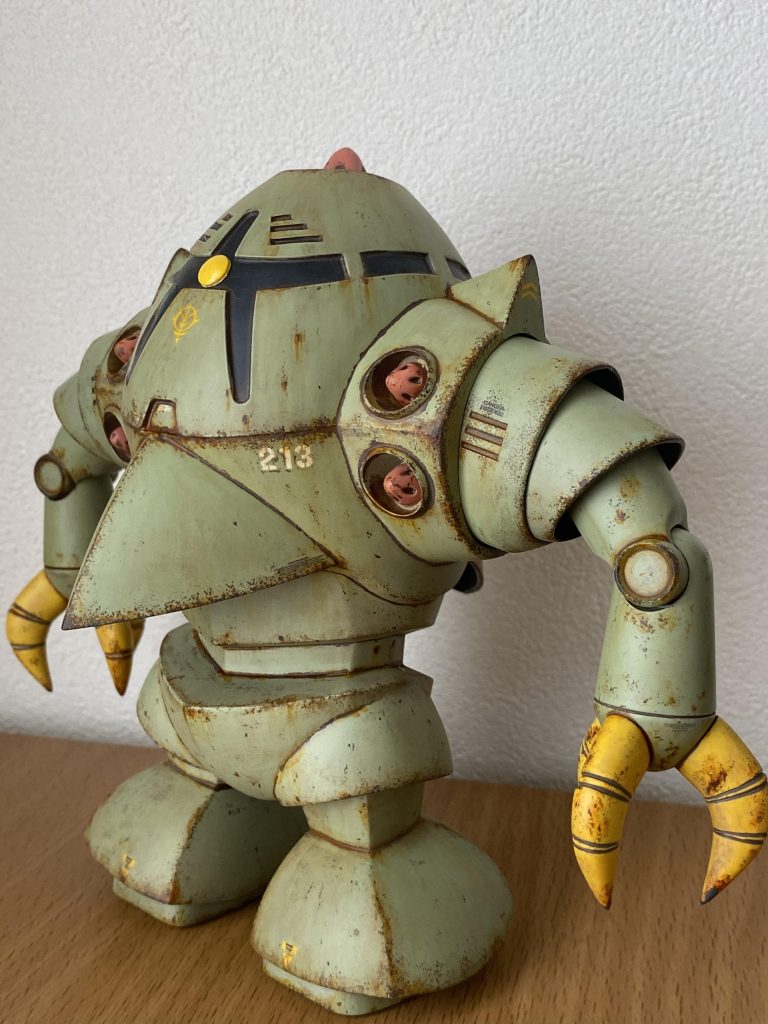 錆させてみました。でも　錆びる間も無くアムロに撃破されたような(^^)