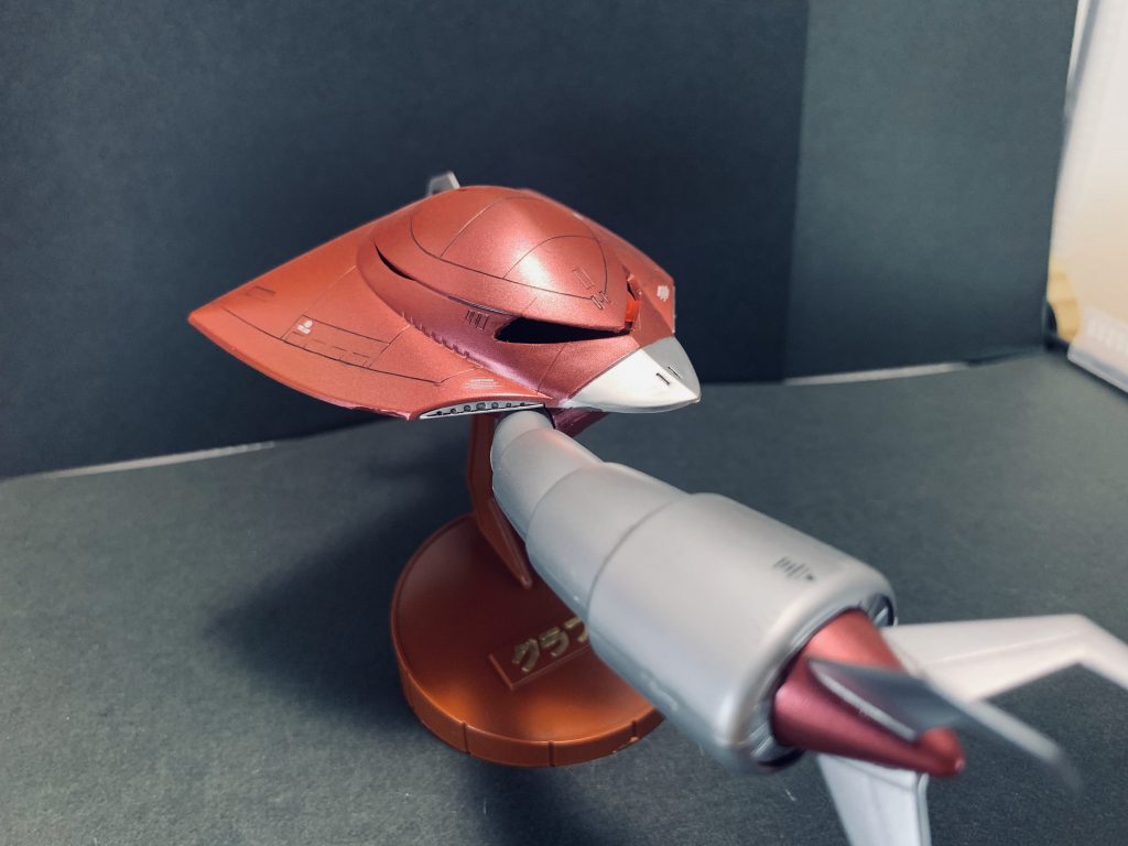 メタリック塗装後、つや消しを少し吹きましたこの塗装方法が最近のマイブームです^_^