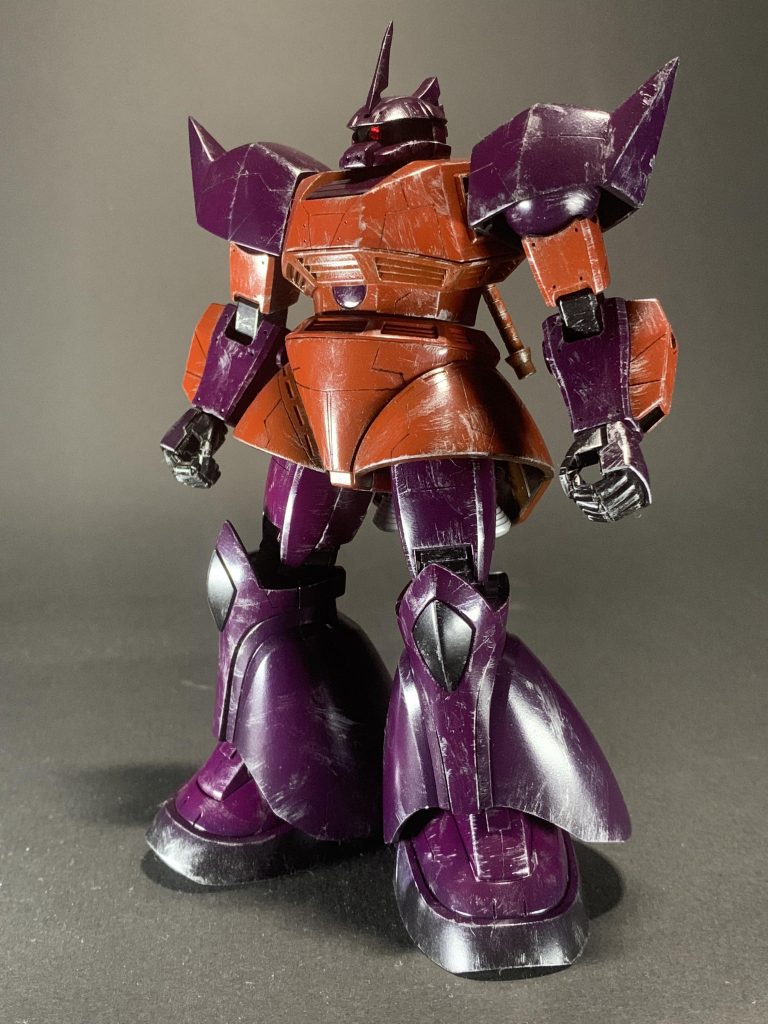 カラー失敗ついでにドライブラシの練習を。楽しくて派手にやり過ぎました笑