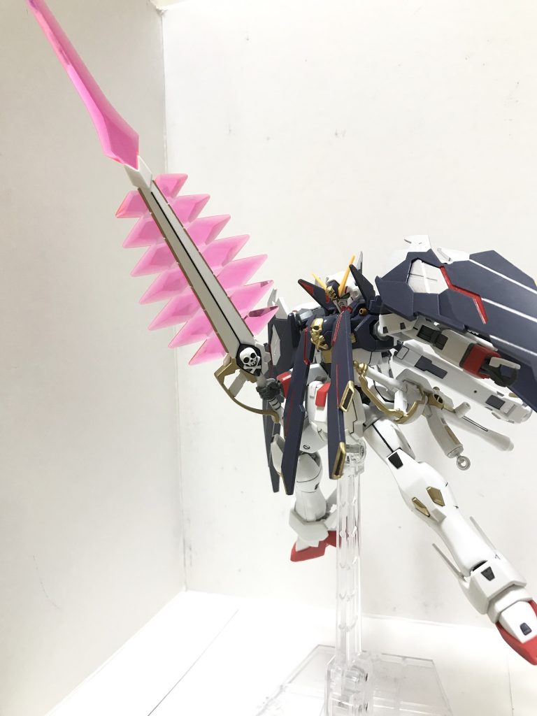 セーフティー解除！先端までエフェクト付けると写真に入りきらないくらい長い