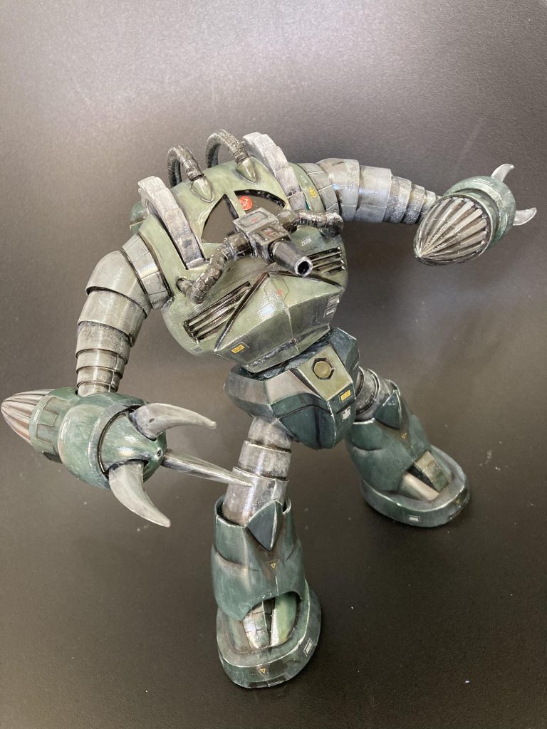 独特なフォルムのやりすぎ感が心惹かれるアッグフェイスを大好きなズゴックと合わせて戦力アップMSにしてみました。