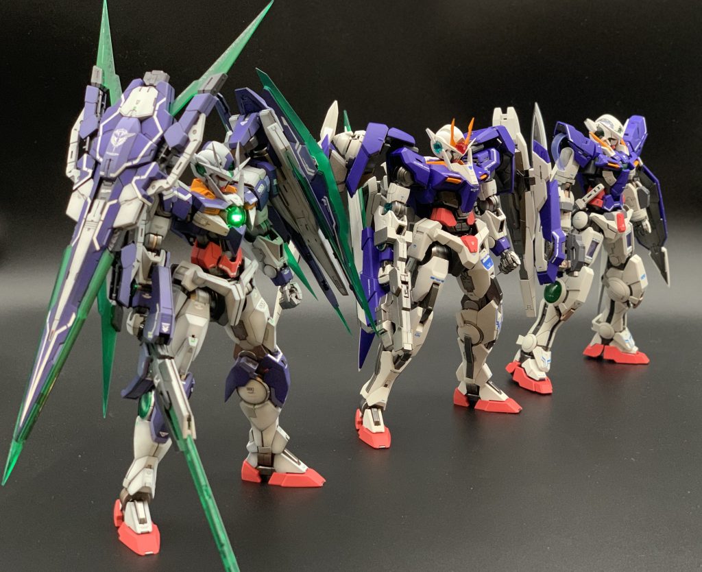 念願の刹那の3機体を並べることができました！最後までご覧頂きありがとうございました。