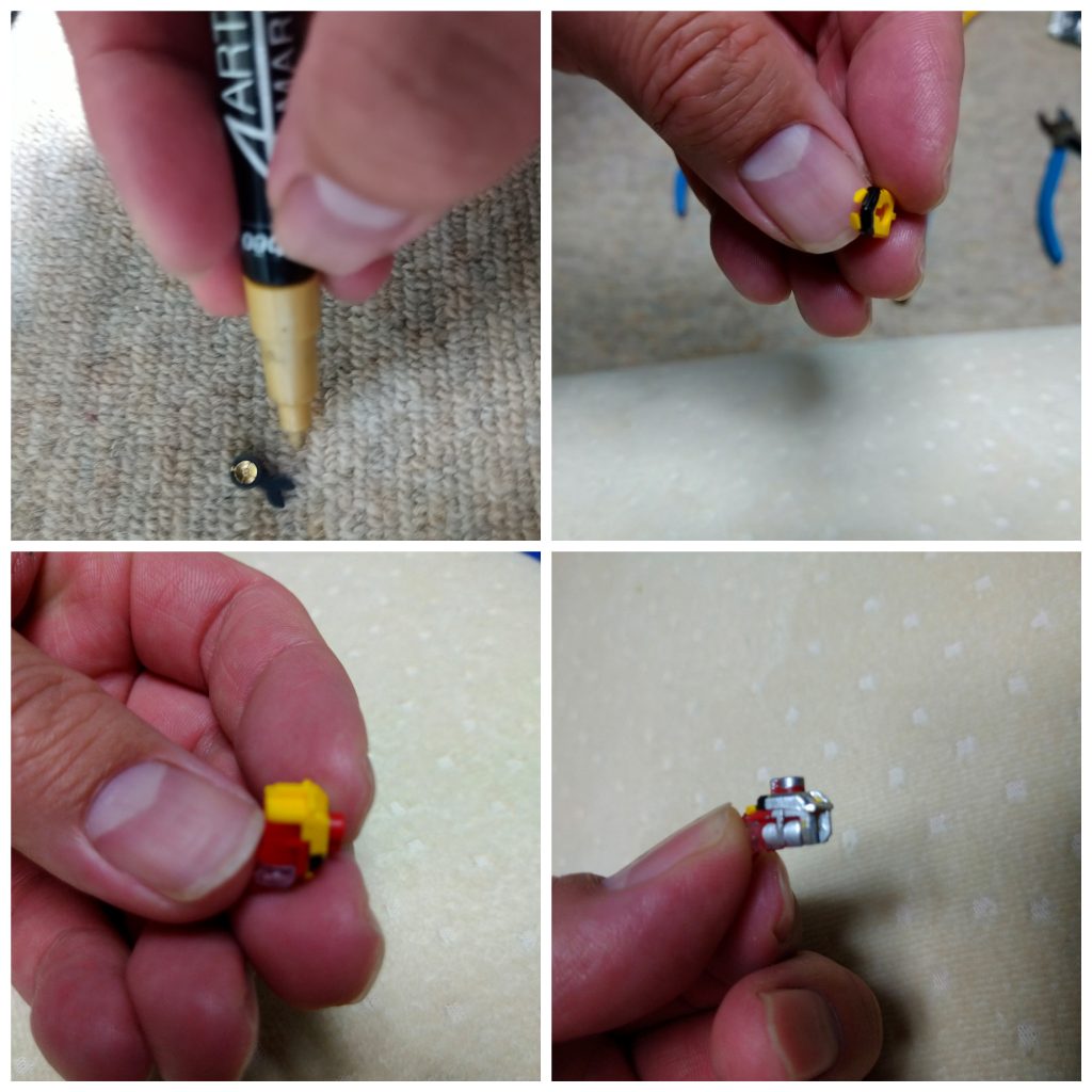 スコープの塗装。墨入れなど