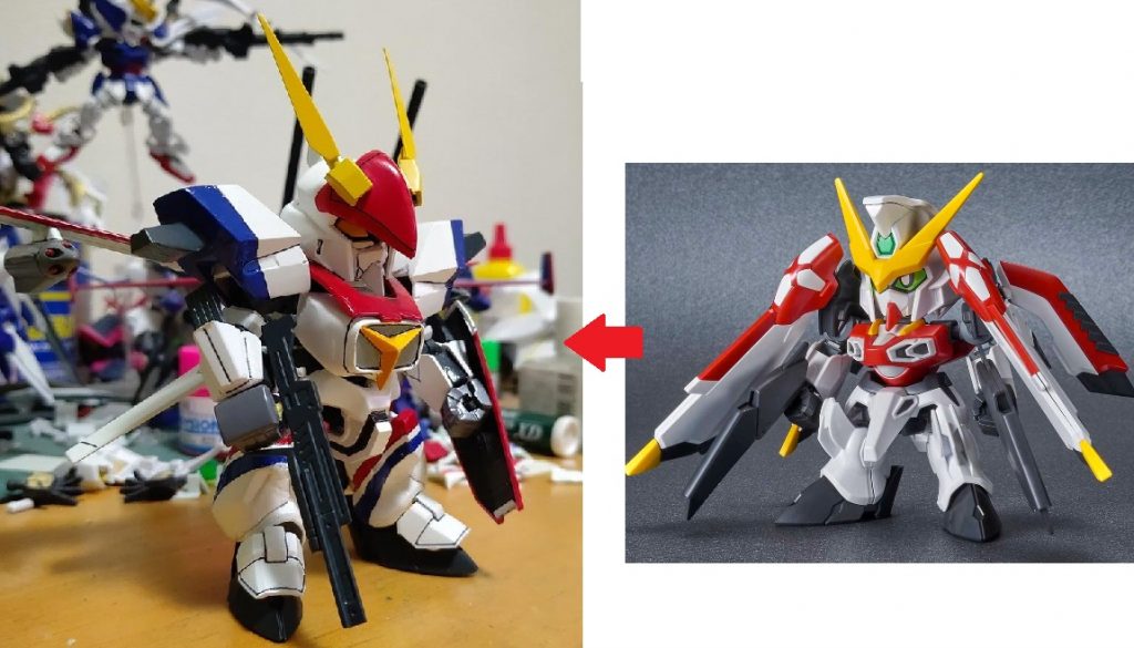 SDCSフェニックスガンダムをベースにしています。