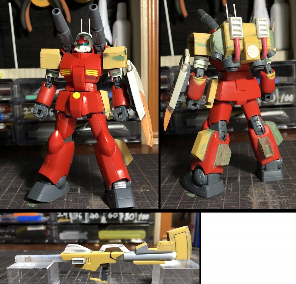 製作途中の画像になります、この後太ももを２㎜太くしました。