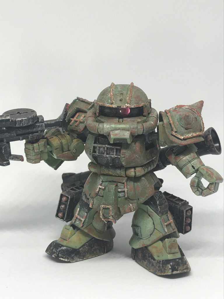 特にコンセプトも無く、ただただ汚しただけ。