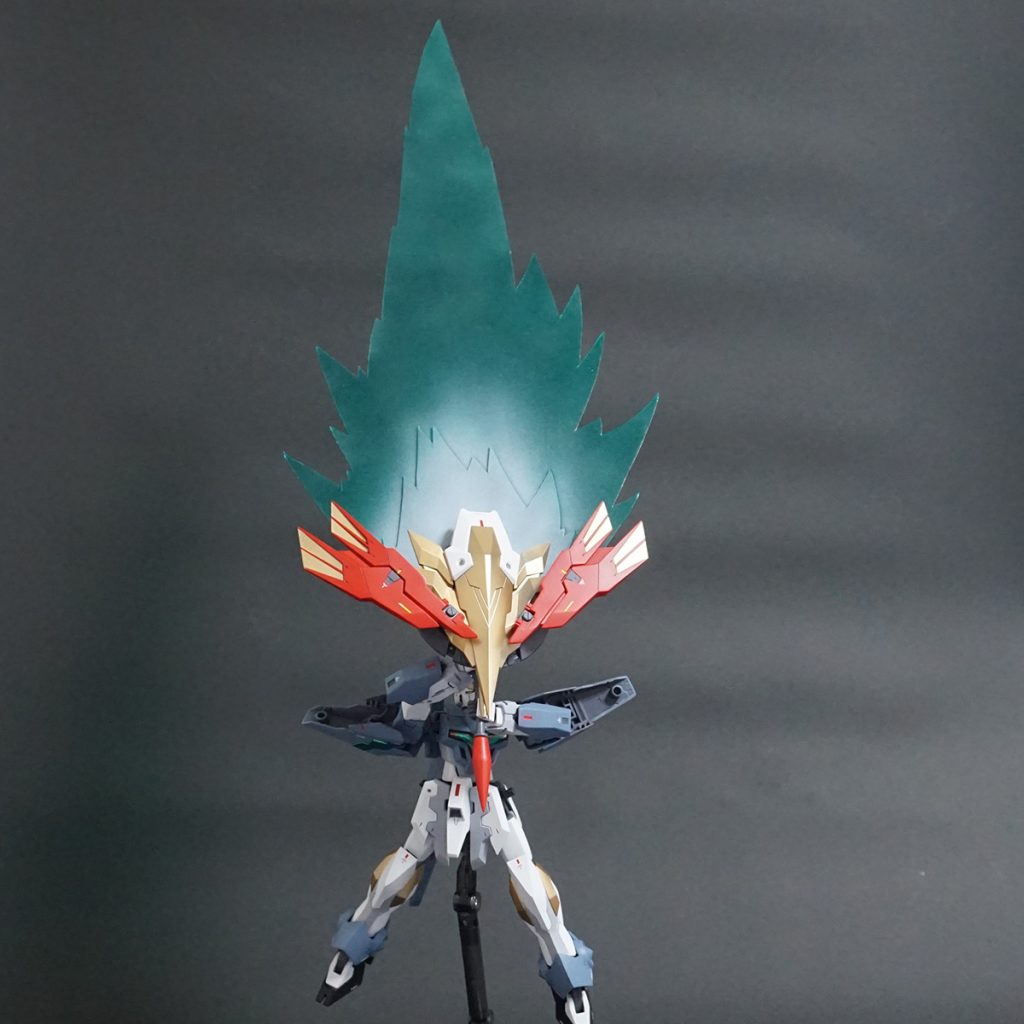 ケラウノスハイパービームソードは大型のエフェクトを追加し劇中を再現しています。