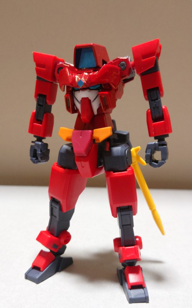 胴体はマーカーエアブラシで塗装し、フェイスパーツはセラフィムのモノをヤスリ掛けして制作しました。