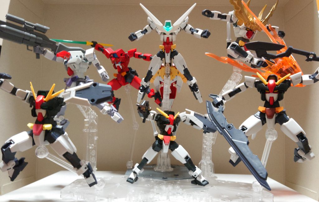 コアガンダムを使用したフェイスシリーズは現在７体。まだまだ増えていく予定です。