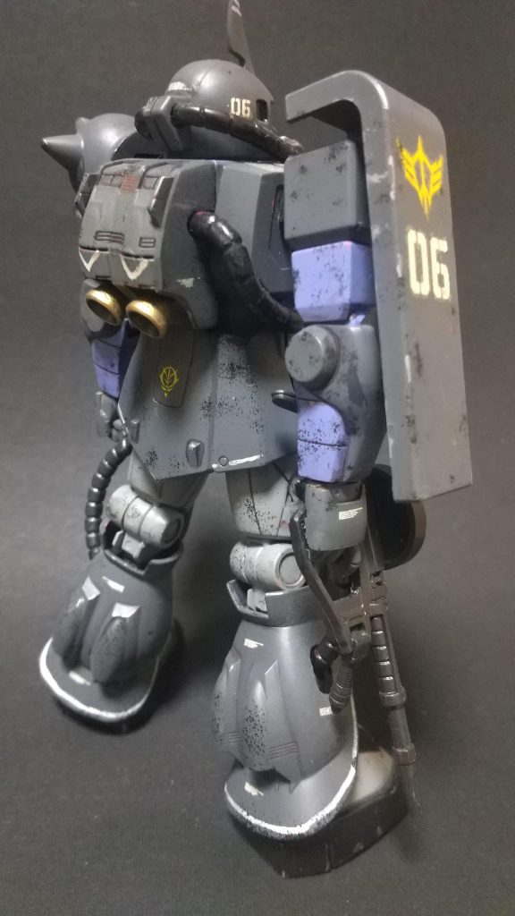 スポンジチッピングがテーマなので少々強めに付けています。パッと見の印象で勝負w付け忘れた所があるのはご愛敬って事で,,,