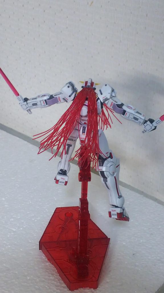 後ろ髪は60本 もっと毛先を遊ばせたいですね